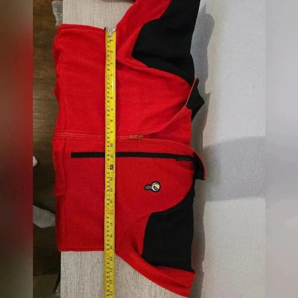 Nike Air Basketball Red Black Jacket Full Zip Peace Love DZ3074 657 Mens Small - Picture 7 of 8